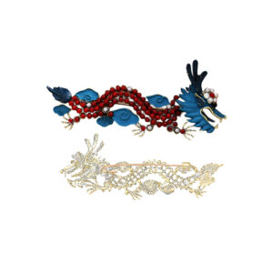 New retro imitation turquoise flying dragon in the sky fashion brooch men's Chinese style winter coat zodiac dragon pin accessories