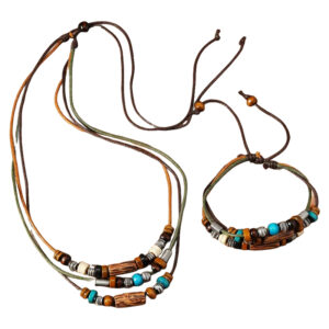 New Cross border Women's Multi layer Necklace and Bracelet Set from Europe, America, Africa, Southeast Asia, Paired with Ethnic Style Set