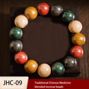 Natural Five Elements Combination Fragrant Beads Handmade Ancient Medicine Fragrant Goose Pear Tent Chinese Medicine Hand String Wholesale Ceramic Hand String