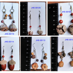 Vintage Chinese medicine plants, new Chinese style handmade simple earrings, ethnic style original, niche qipao, ancient style, personalized accessories