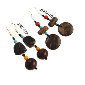 New Chinese style retro Zen style earrings for women, niche design, artistic wooden earrings, long ethnic style Su earrings