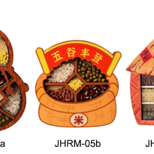 The refrigerator is pasted with magnetic stickers. Wugu Fengdeng moves to a new house. God of Wealth seeks wealth. Individualized creativity. Hulu refrigerator is pasted with new China-Chic