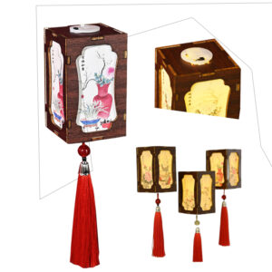 Loong Boat Festival luminous refrigerator stick wooden magnetic suction manual diy material package Guofeng small night light warm field group building activity