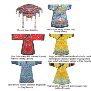 Museum Cultural Creativity Wood Refrigerator Sticking National Treasure Palace Dragon Robe Shirt Embroidery Cultural Relics Cloisonne Cloud Dragon Cans China-Chic Gift